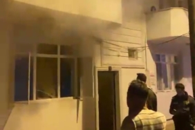 Biga’da yanan ev hasar aldı