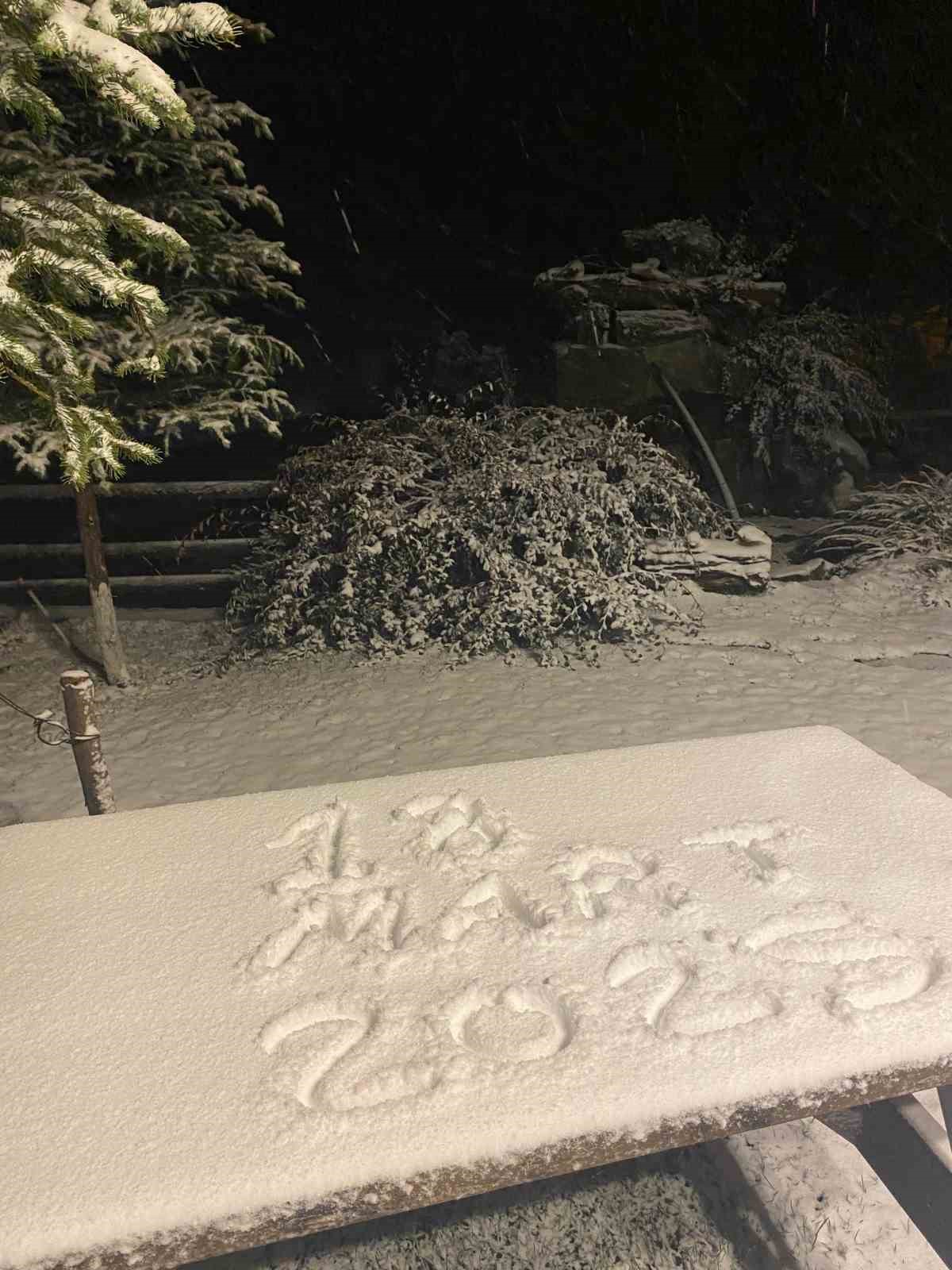 Bursa’da mart ayında kar sürprizi