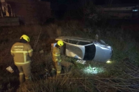 Balıkesir’de trafik kazası: Otomobil sürücüsü ağır yaralandı