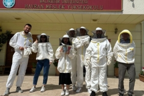Havran MYO öğrencilerine arıcılık eğitimi