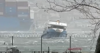 Denizde korku dolu anlar