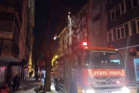 Kartal’da 6 katlı binada korkutan yangın