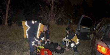 Tekirdağ’da otomobil takla attı: 1 yaralı