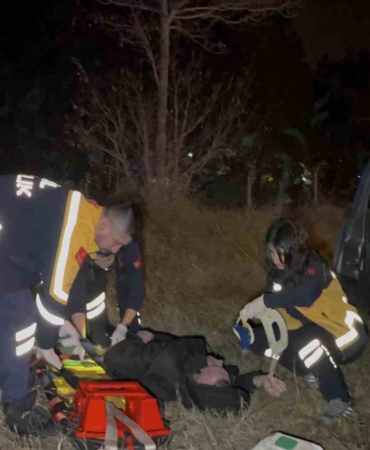 Tekirdağ’da otomobil takla attı: 1 yaralı