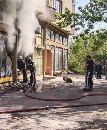 Çorlu’da işyeri yangını