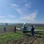 Bursa’da eğitim uçağı tarlaya mecburi iniş yaptı