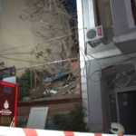 Şişli’de 2 katlı binada meydana gelen kısmi çökme korkuttu