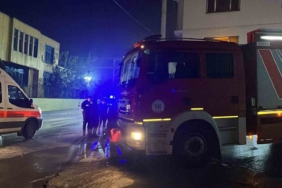 Fabrikada yangın paniği