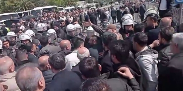 Saraçhane’de İETT otobüs şoförlerinin eyleminde gergin anlar