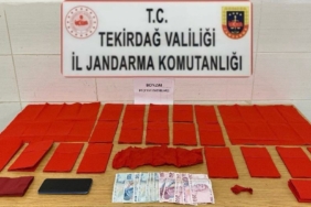 Tekirdağ’da peçeteye emdirilmiş halde uyuşturucu ele geçirildi: 1 tutuklama