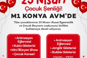 23 Nisan coşkusu M1 Konya AVM’de çocuklarla buluşuyor