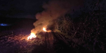 Çiftçiler meyvelerini korumak için tarlasını ateşe verdi