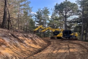Çanakkale’de orman yollarında yangın sezonu öncesi yoğun mesai