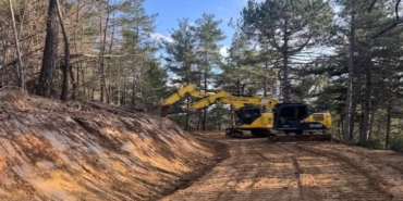Çanakkale’de orman yollarında yangın sezonu öncesi yoğun mesai