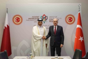TBMM Başkanı Kurtulmuş, İstanbul’da Katar Şura Meclisi Başkanı Ghanim ile görüştü