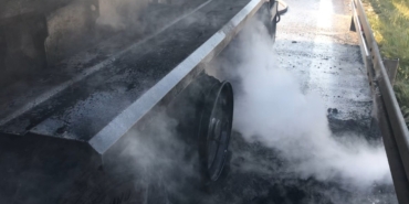 TEM’de seyir halindeki tırda yangın çıktı