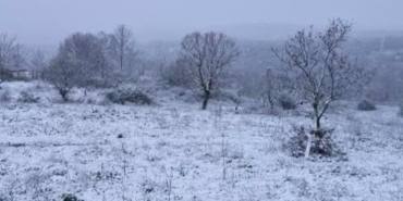Edirne kar yağışıyla beyaza büründü