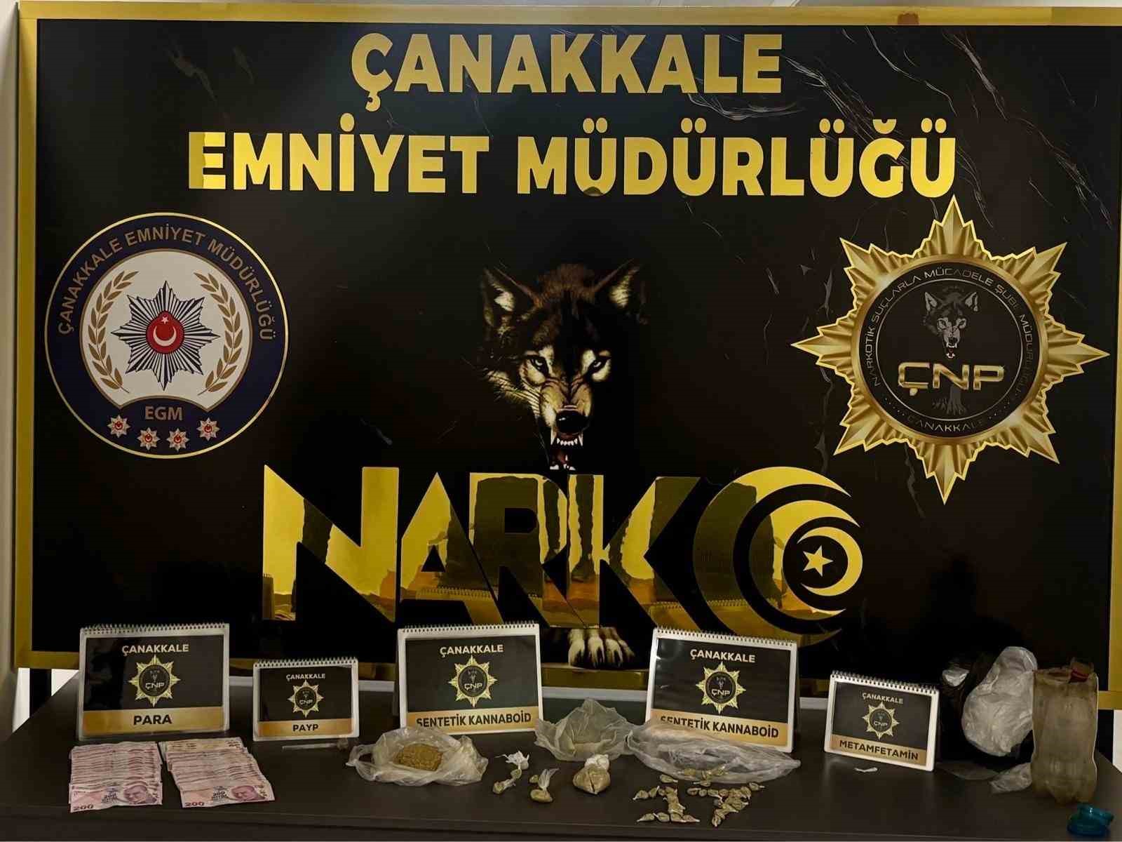 Çanakkale’de uyuşturucu operasyonuna 9 tutuklama