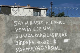 Tekirdağ’da hırsıza duvar yazılı tepki