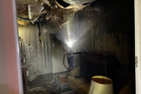 Tek katlı evde çıkan yangın söndürüldü