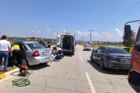 Ayvalık’ta trafik iki otomobil çarpıştı; 1 yaralı