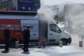 CHP seçim aracı alev alev yandı
