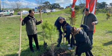 Ayvacık’ta Polis Haftası kapsamında fidan dikildi