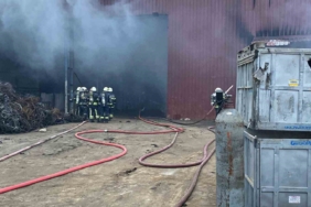 Geri dönüşüm tesisinde yangın