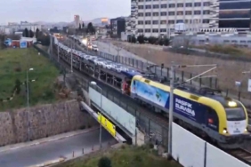 Marmaray hattında araçların yolculuğu görüntülendi
