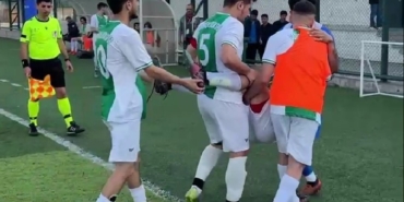 Bursa Amatör maçında skandal