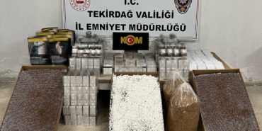 Tekirdağ’da tütün mamulü kaçakçılığı operasyonunda 2 tutuklama