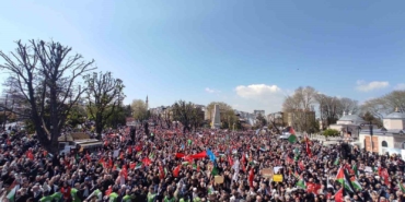 İstanbul’da Filistin’e destek yürüyüşü yapıldı