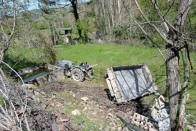 Balıkesir’de traktör devrildi, 1 kişi yaralandı