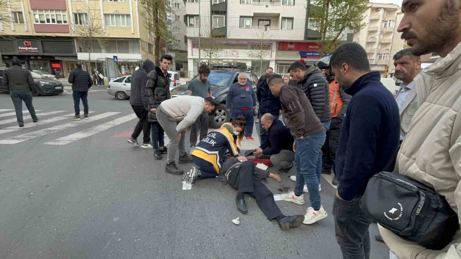 Çorlu’da alkollü sürücü yaya geçidinde yaşlı adama çarptı