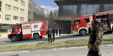 Beşiktaş’ta işçilerin kaldığı otel inşaatında yangın paniği
