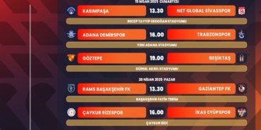 Trendyol Süper Lig’de 32, 33 ve 34. haftaların programı açıklandı