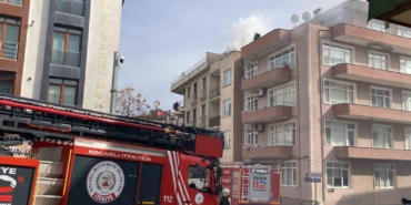 4 katlı binada korkutan yangın
