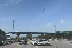 Kırklareli’nde Cayrokopter ile trafik denetimi