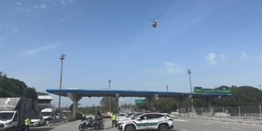 Kırklareli’nde Cayrokopter ile trafik denetimi