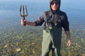 İznik Gölü’nden Poseidon Mızrağı çıktı