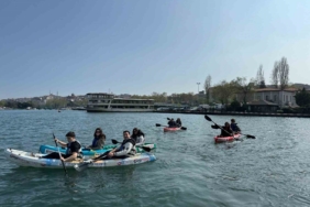 Üniversiteliler, Haliç’te su sporlarıyla buluştu