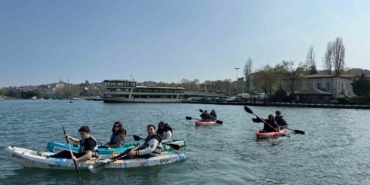 Üniversiteliler, Haliç’te su sporlarıyla buluştu