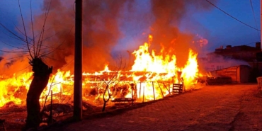 Bursa’da bir köye panik yaşatan yangın