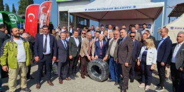 Bursa’da çiftçiye ücretsiz sulama borusu dağıtıldı