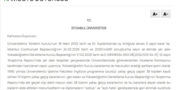 İstanbul Üniversitesi’nin diplomasını iptal ettiği Galatasaraylı profesör görevine devam ediyor