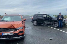 Muratlı-Tekirdağ yolunda kaza: 4 yaralı