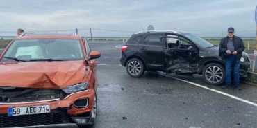 Muratlı-Tekirdağ yolunda kaza: 4 yaralı