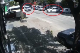 Ana yola dikkatsiz çıkan araç kazaya sebep oldu