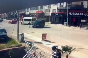 Sürücüsüz araç harekete geçti, facia böyle teğet geçti