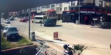 Sürücüsüz araç harekete geçti, facia böyle teğet geçti